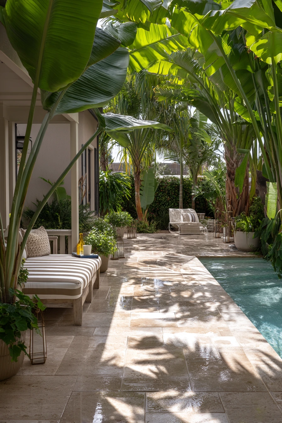 4. Poolside Tropical Entertaining Edge