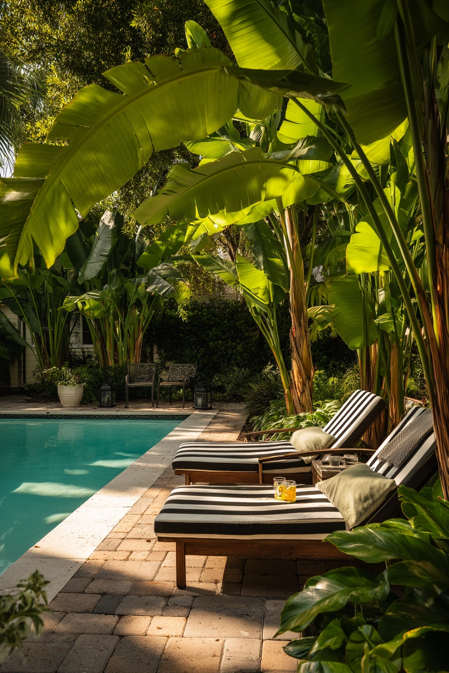 4. Poolside Tropical Entertaining Edge