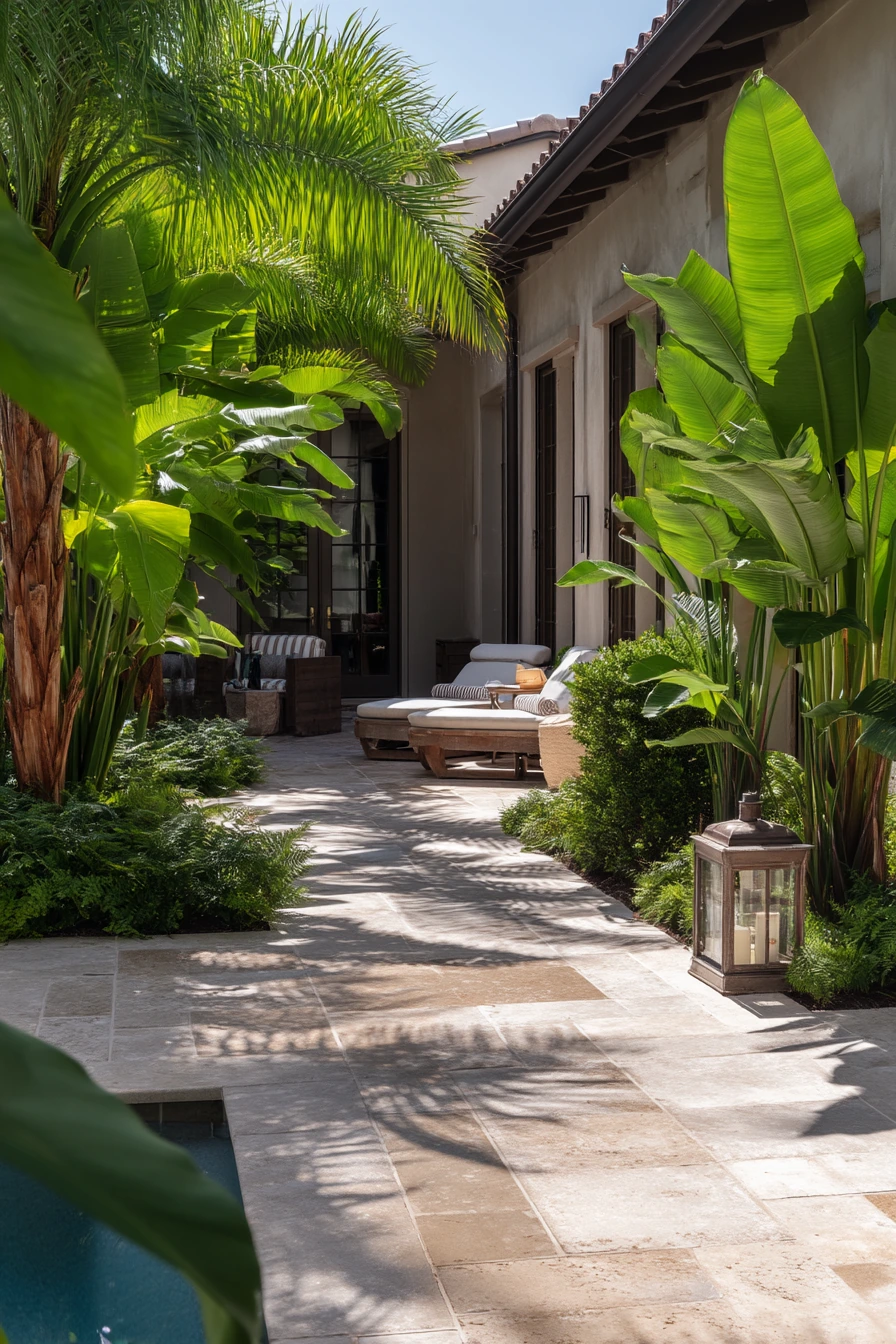 4. Poolside Tropical Entertaining Edge