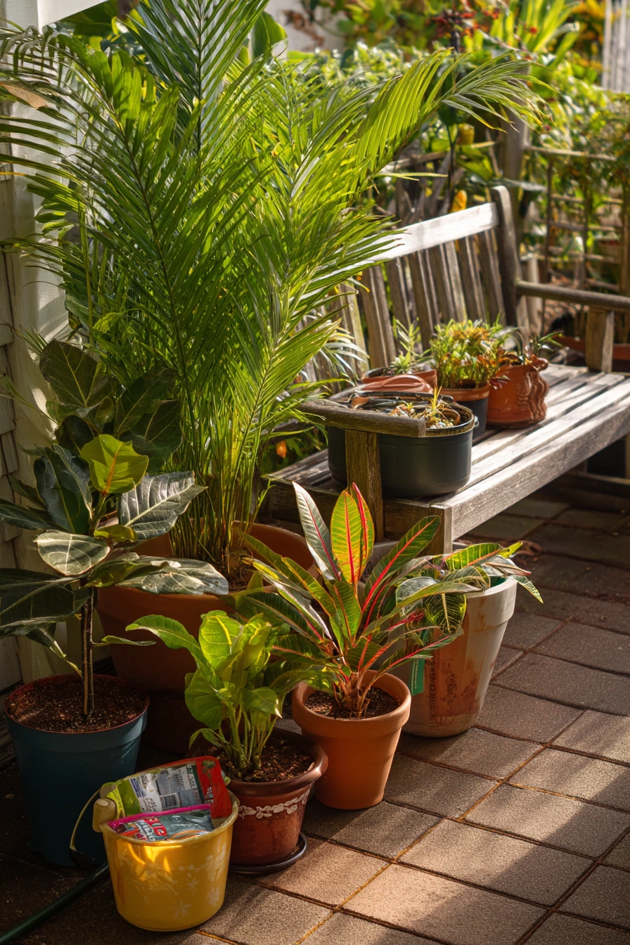 7. Budget Tropical Container Garden