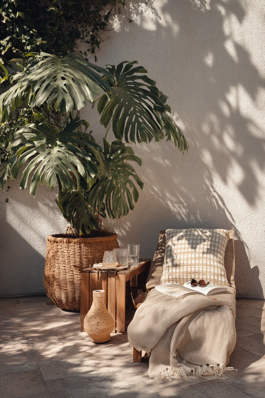 10. Tropical Patio Reading Corner