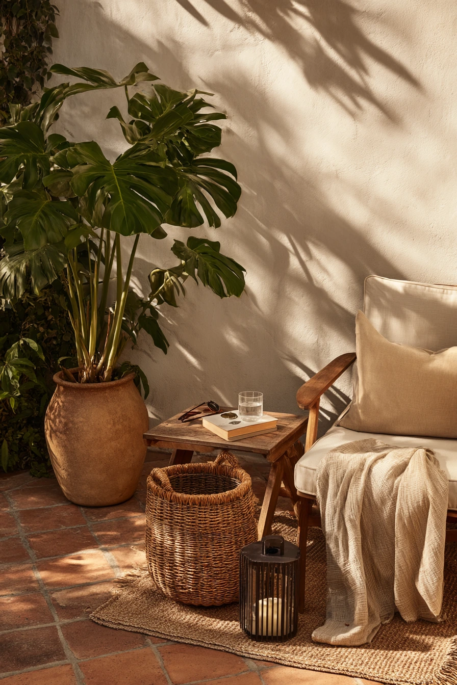 10. Tropical Patio Reading Corner