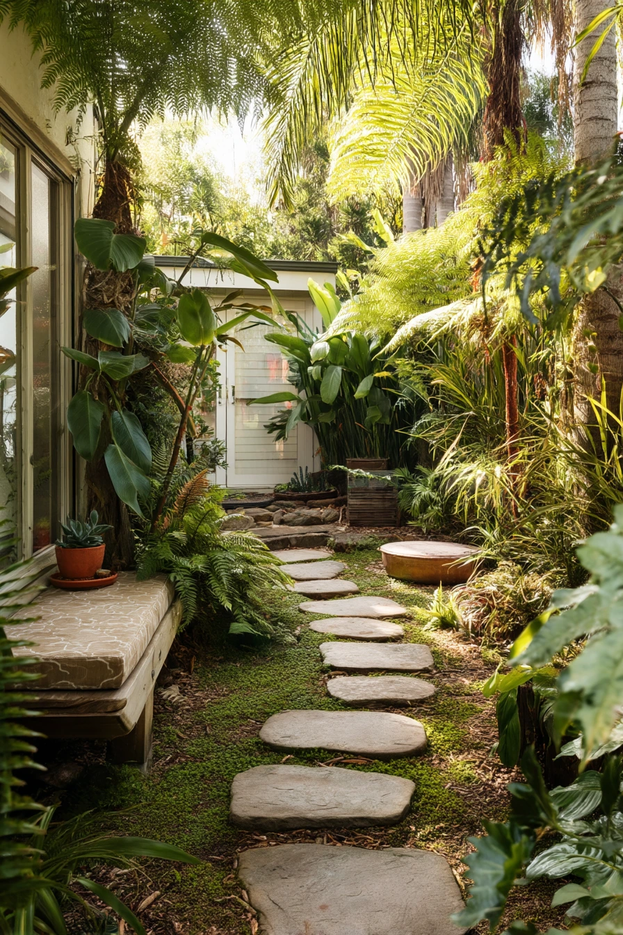 2. Small Backyard Jungle Path