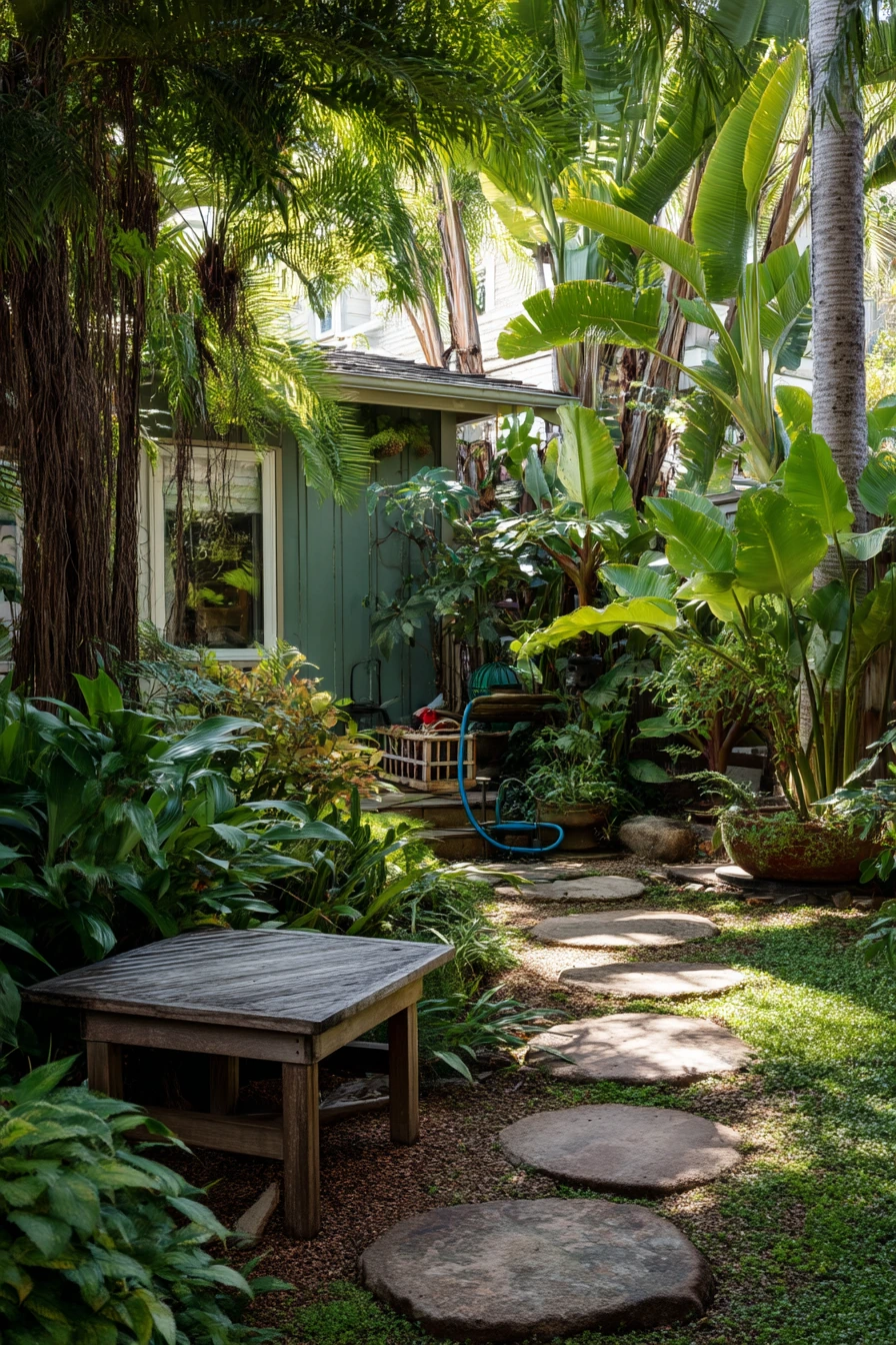2. Small Backyard Jungle Path
