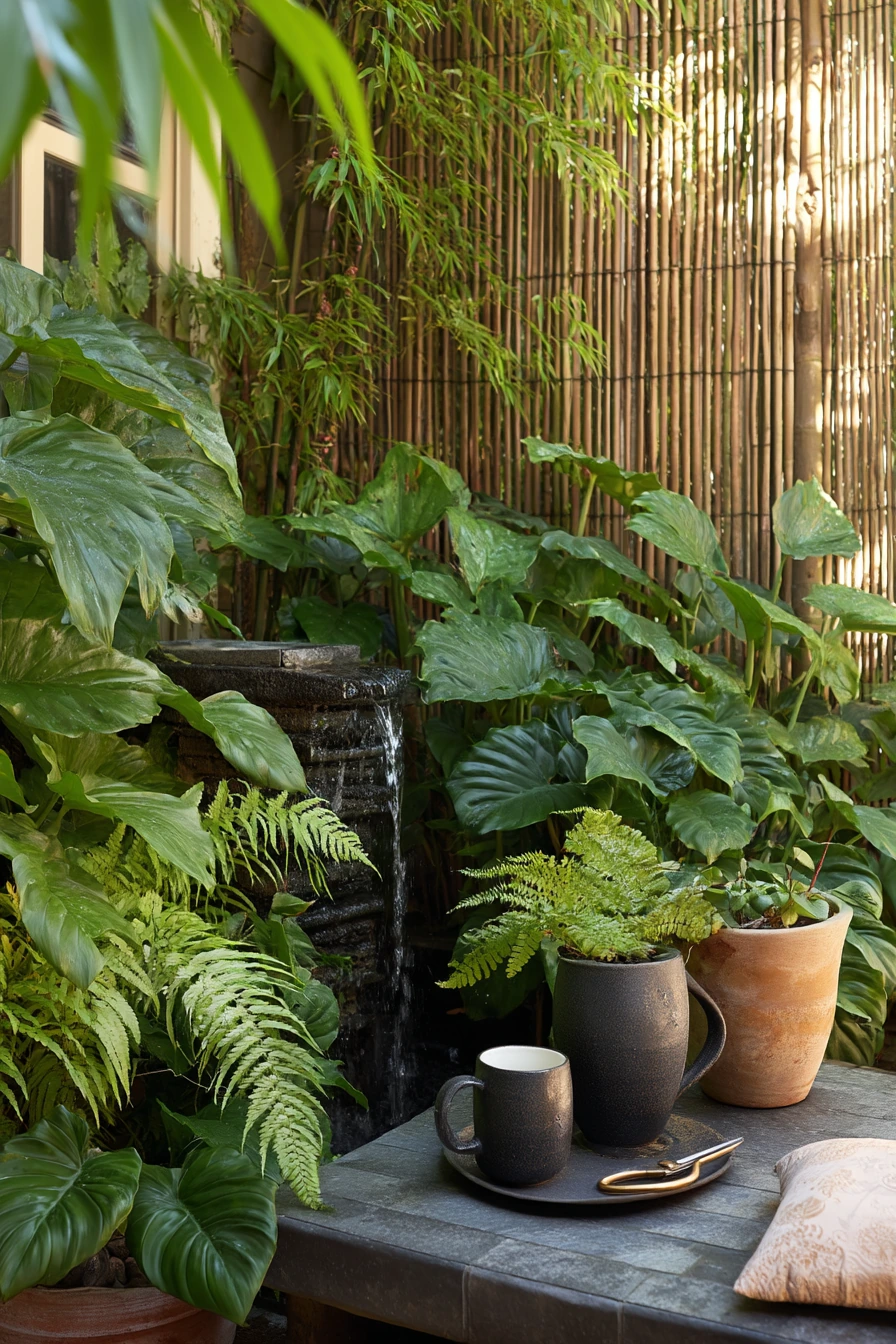 3. Shade-Loving Courtyard Hideaway