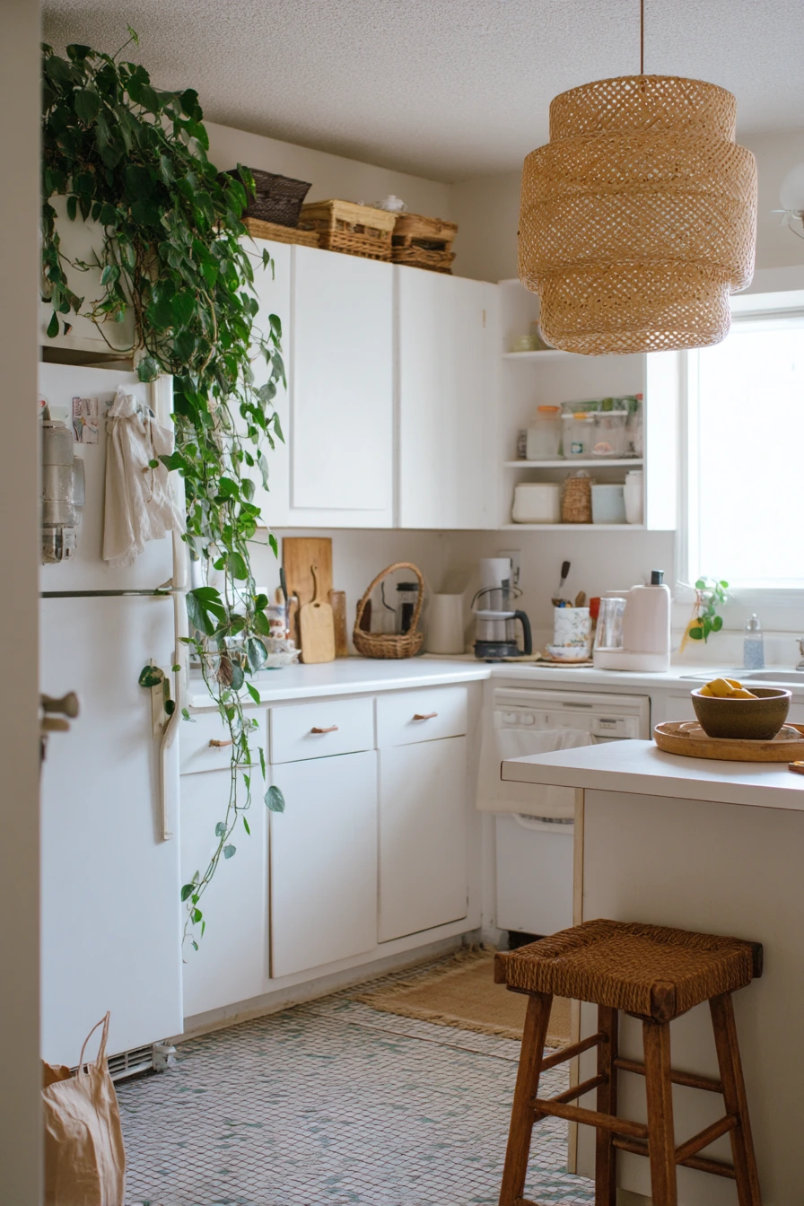 Renter-Friendly Rattan Accents