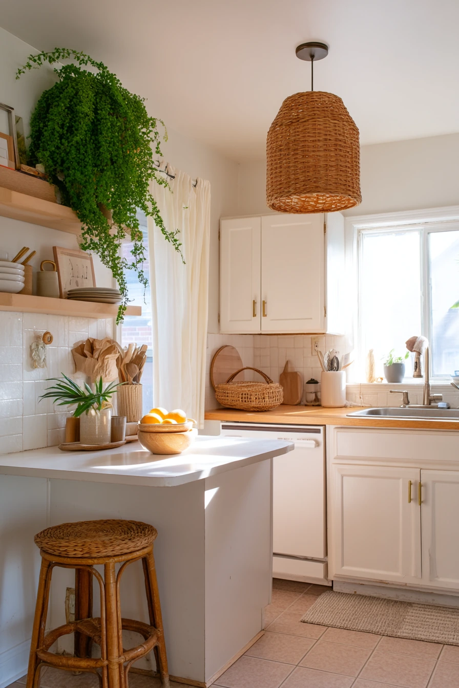 Renter-Friendly Rattan Accents