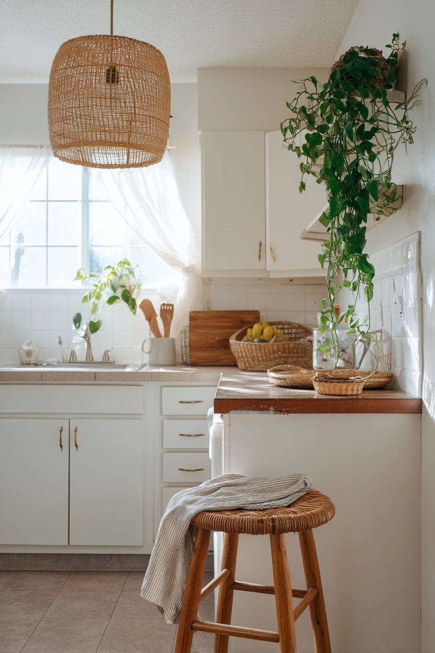 Renter-Friendly Rattan Accents