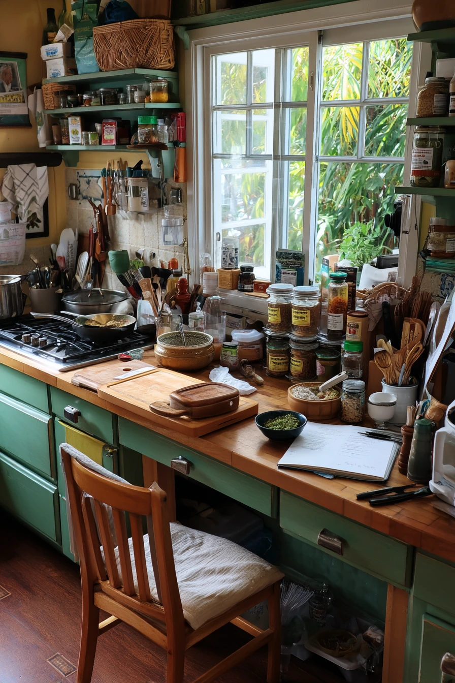 Tropical Kitchen for a Busy Cook