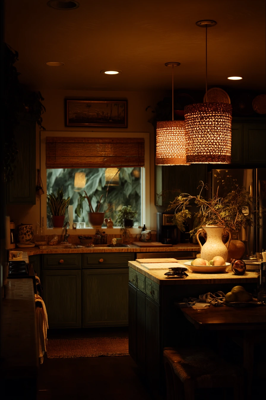 Tropical Evening Glow Kitchen