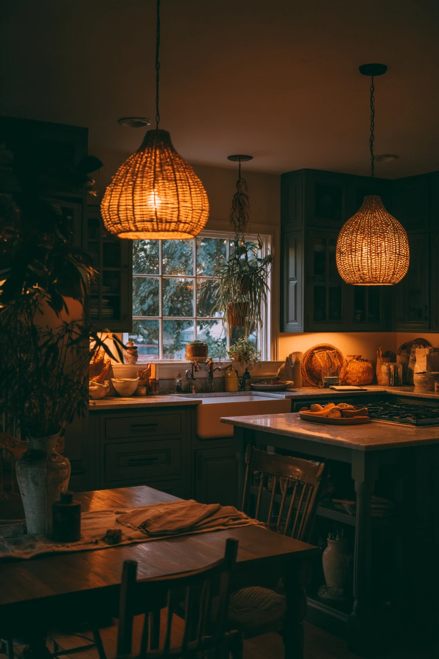 Tropical Evening Glow Kitchen