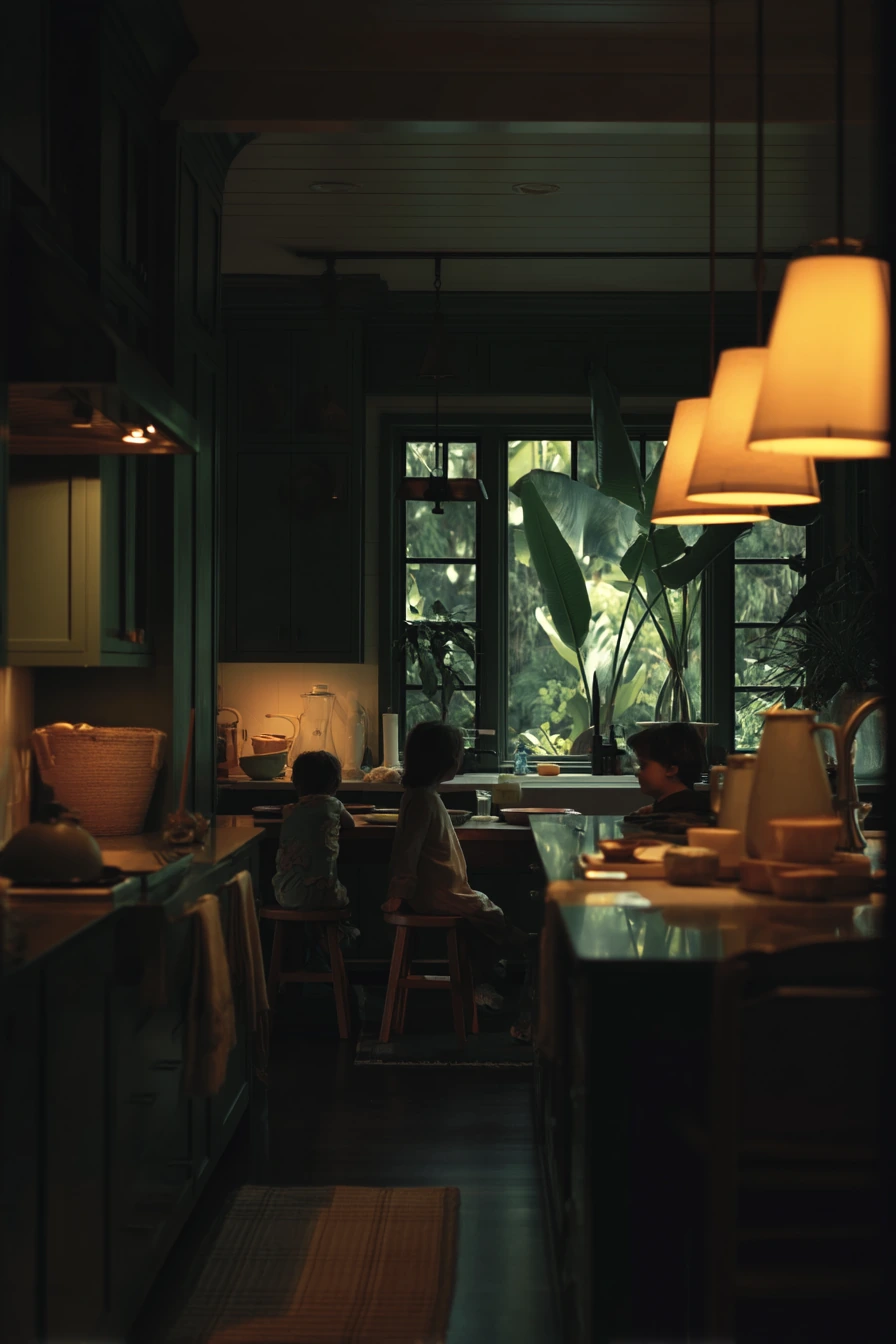 Tropical Evening Glow Kitchen