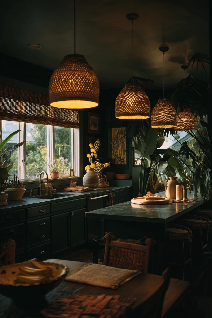 Tropical Evening Glow Kitchen