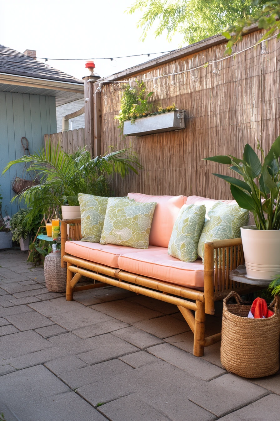 Budget-Friendly Tropical Patio Makeover