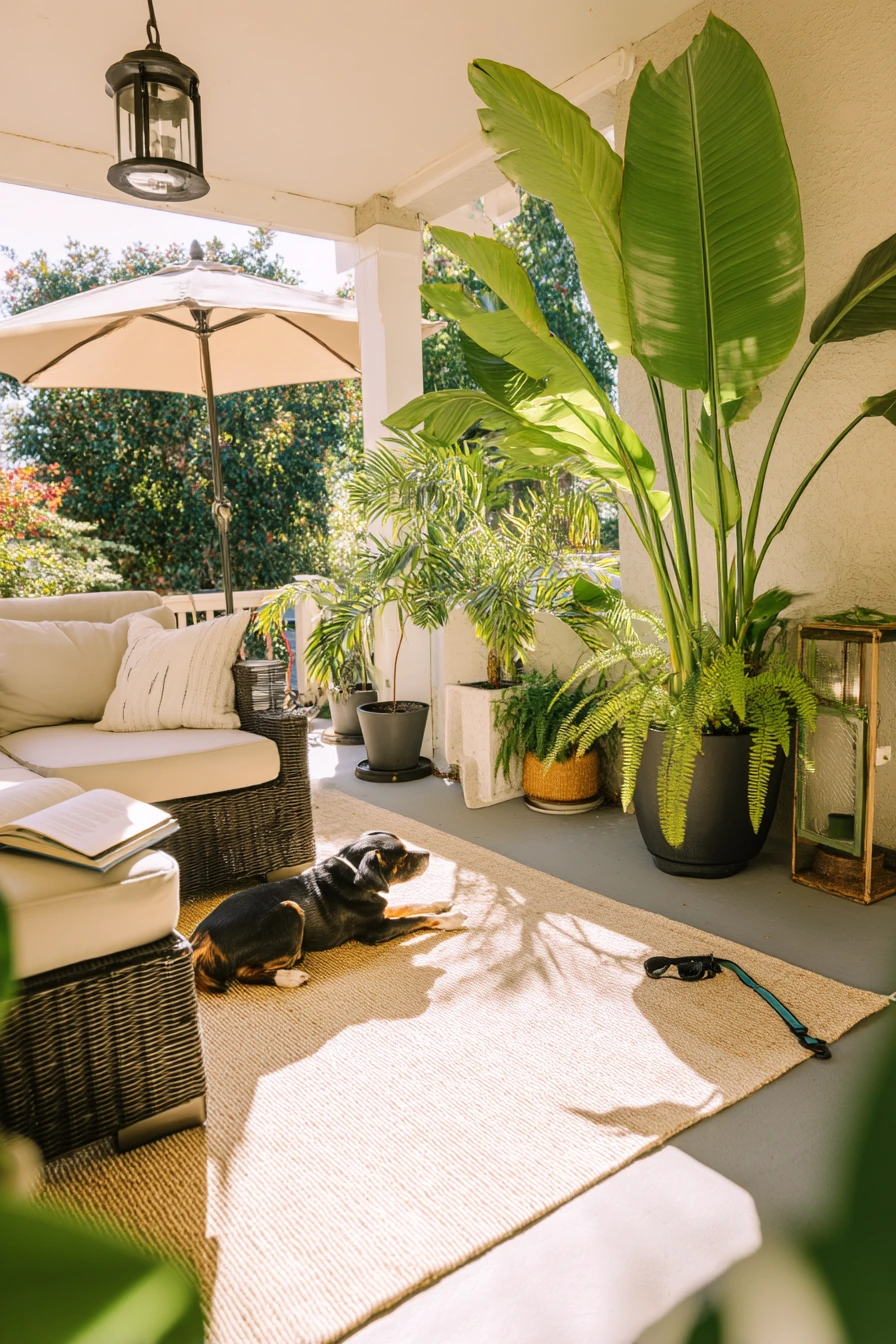 Renter-Friendly Covered Patio with No-Build Decor