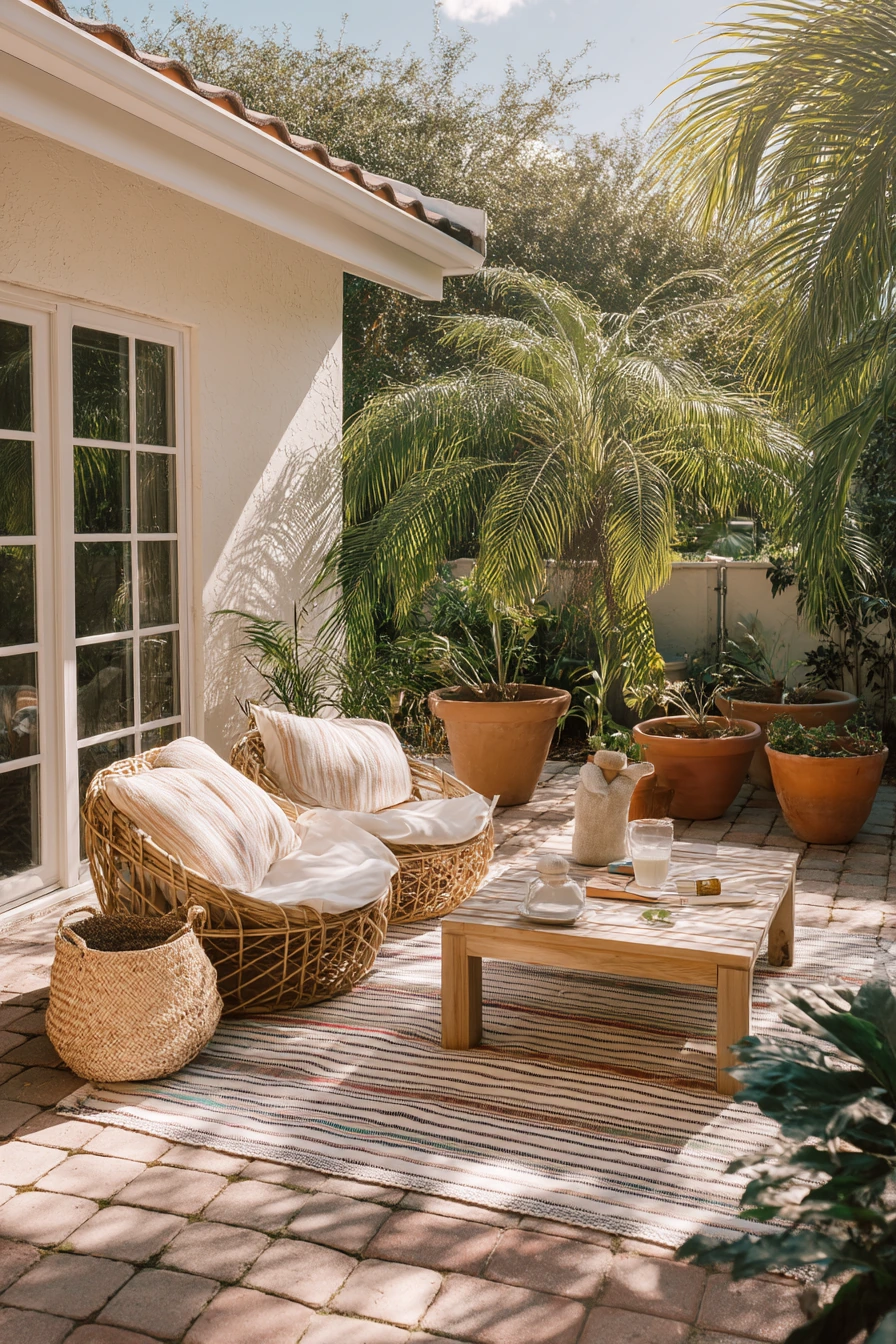 Family-Friendly Tropical Patio for Everyday Hanging Out