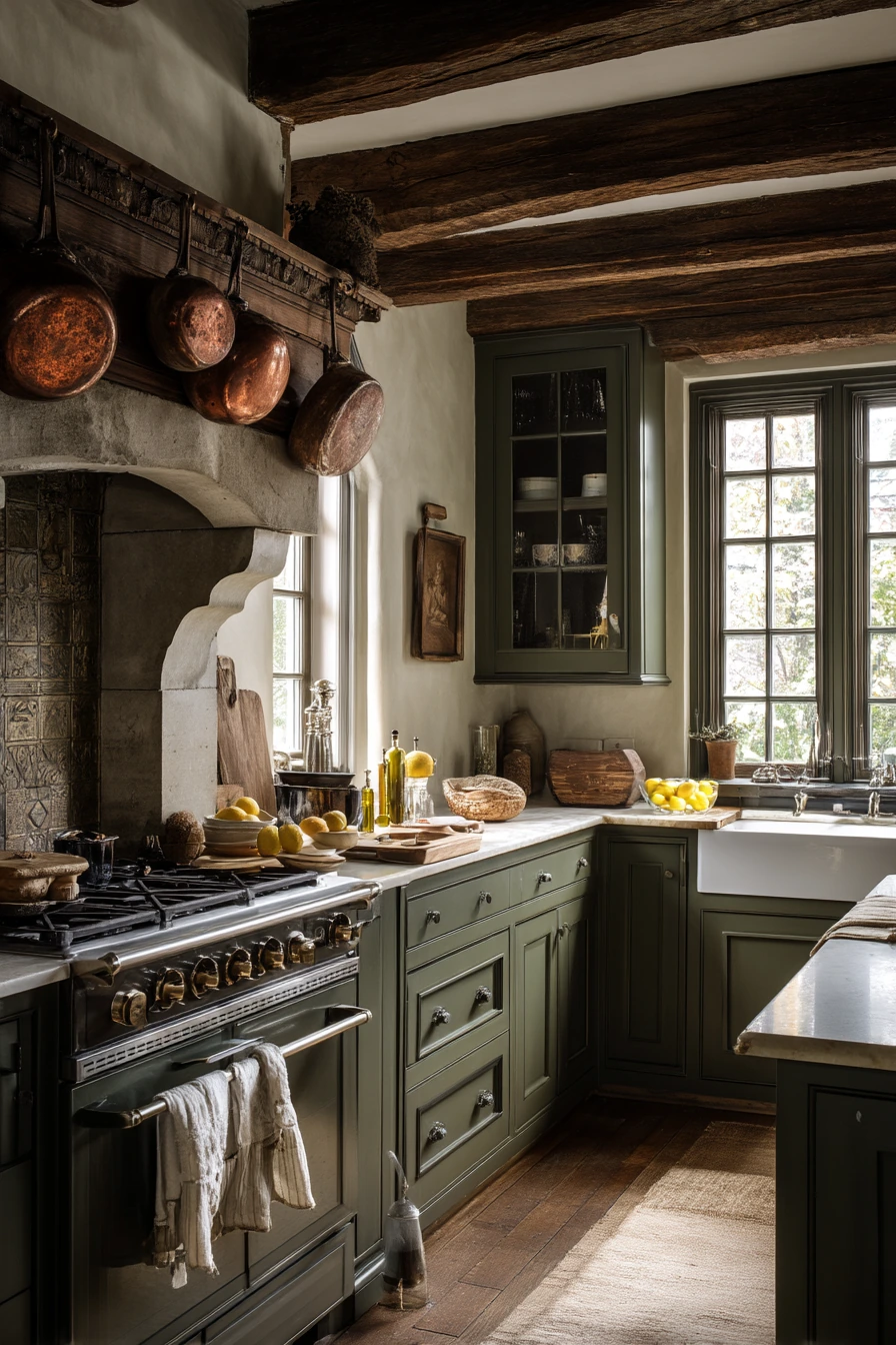 Historic Tudor Kitchen with Modern Cooking