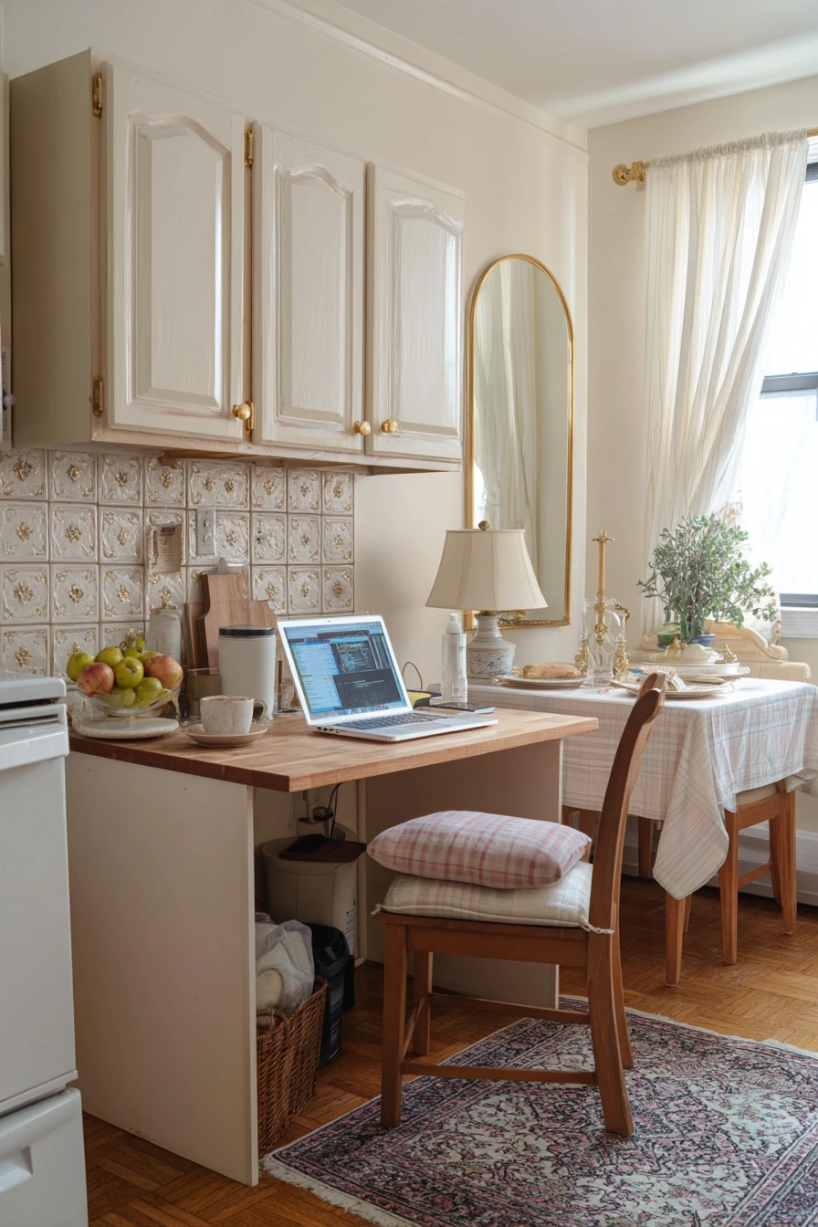 Renter-Friendly Tudor-Inspired Kitchen