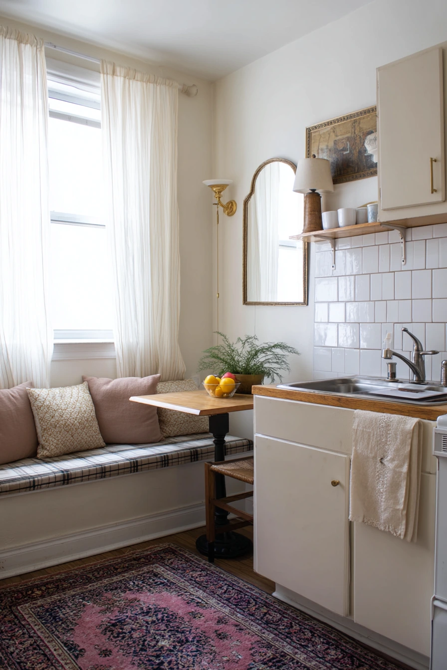 Renter-Friendly Tudor-Inspired Kitchen