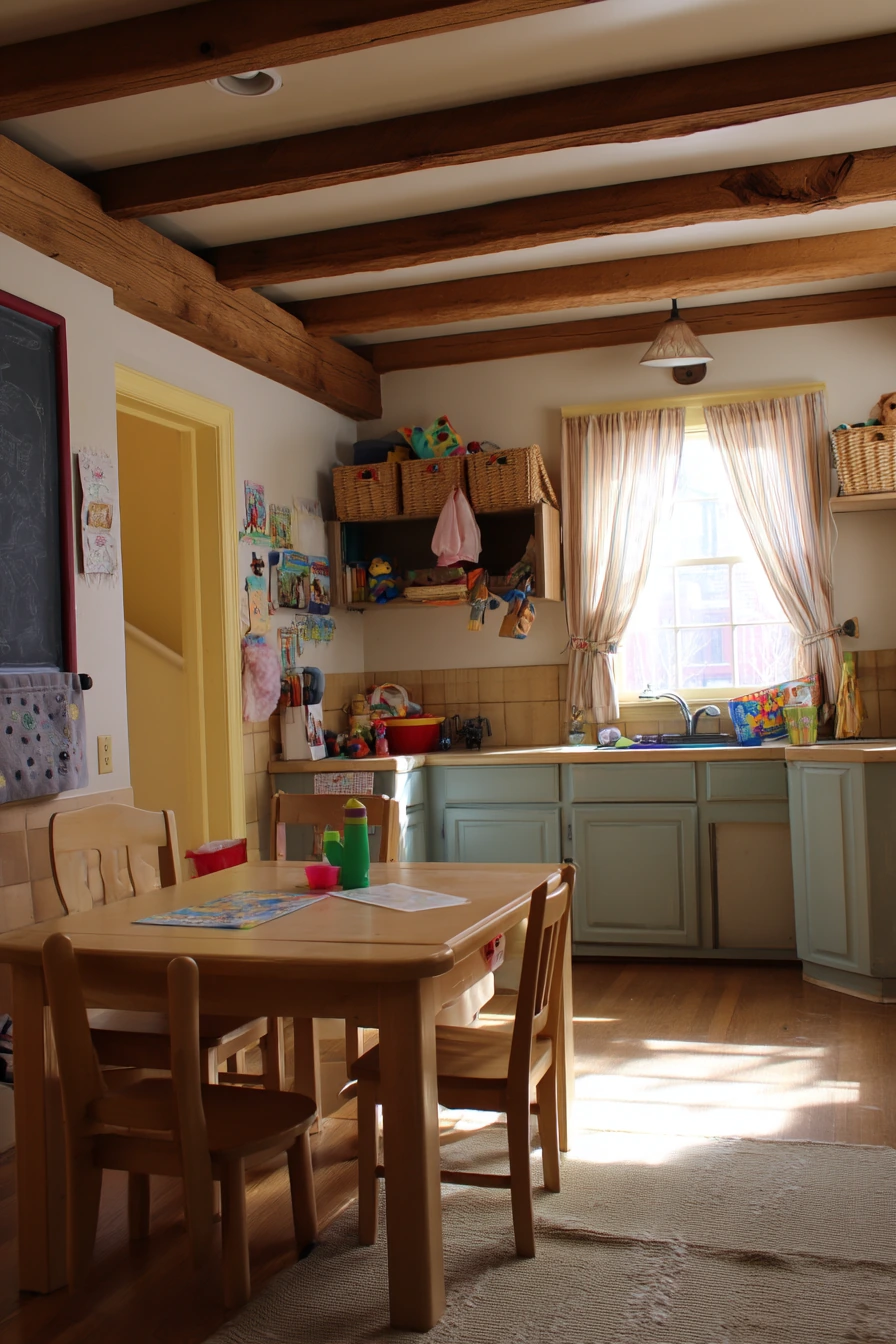 Tudor Kitchen with Child-Friendly Storage