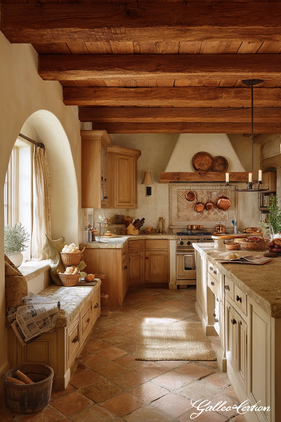 Country Tuscan Kitchen with Slow Sunday Breakfast