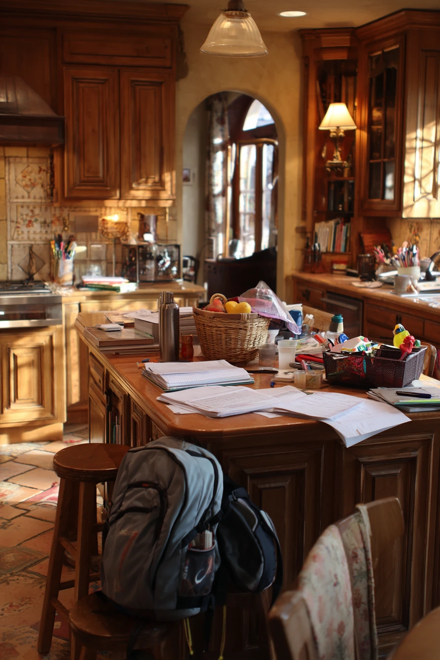 Tuscan Kitchen with Kids After School