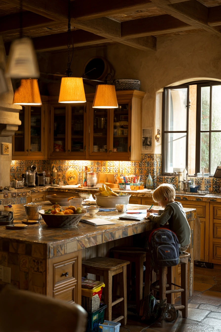 Tuscan Kitchen with Kids After School