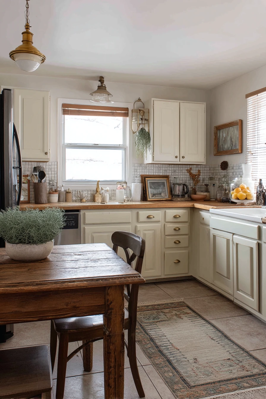 Budget Tuscan Kitchen with Thrifted Character