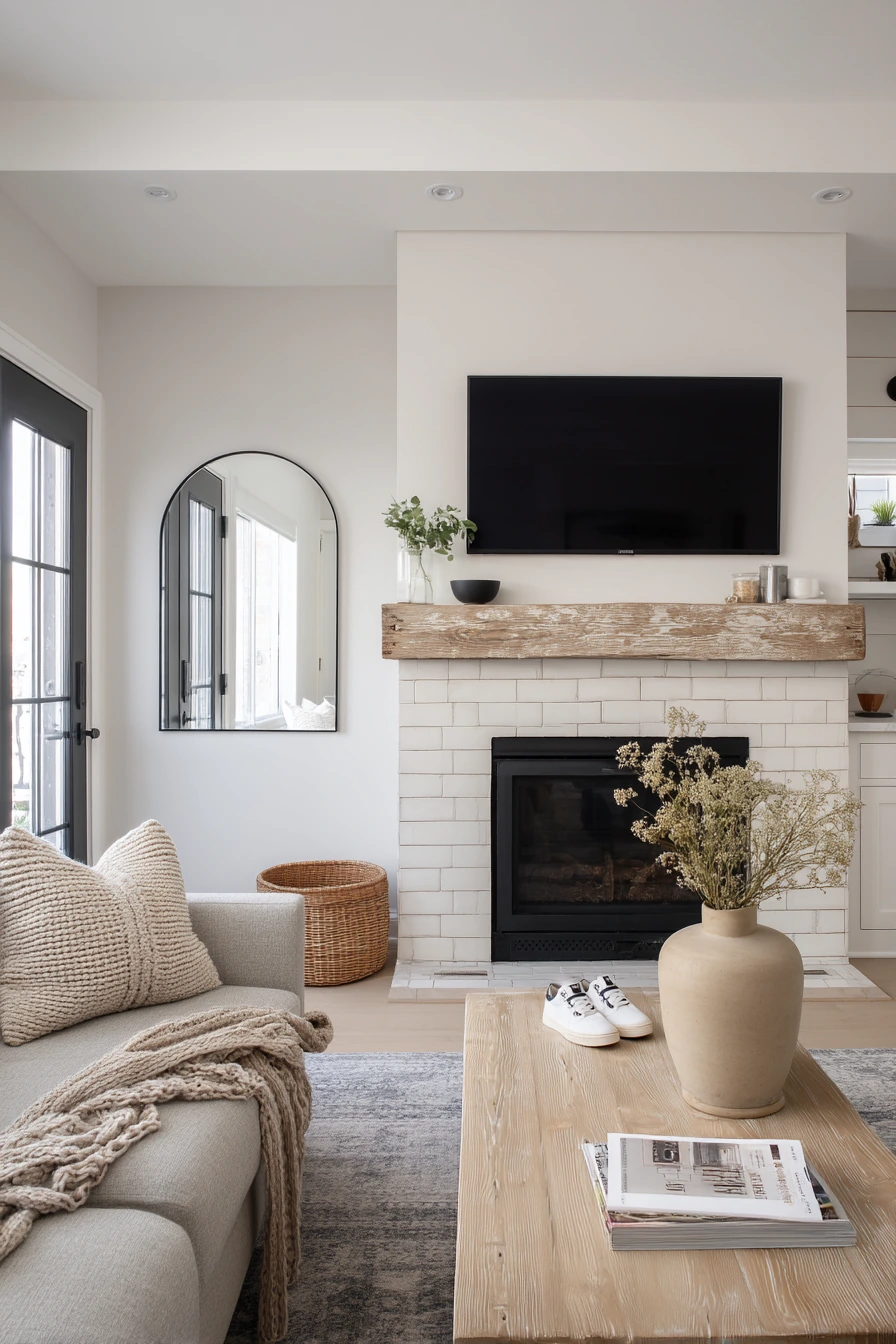 Modern Farmhouse Fireplace Wall