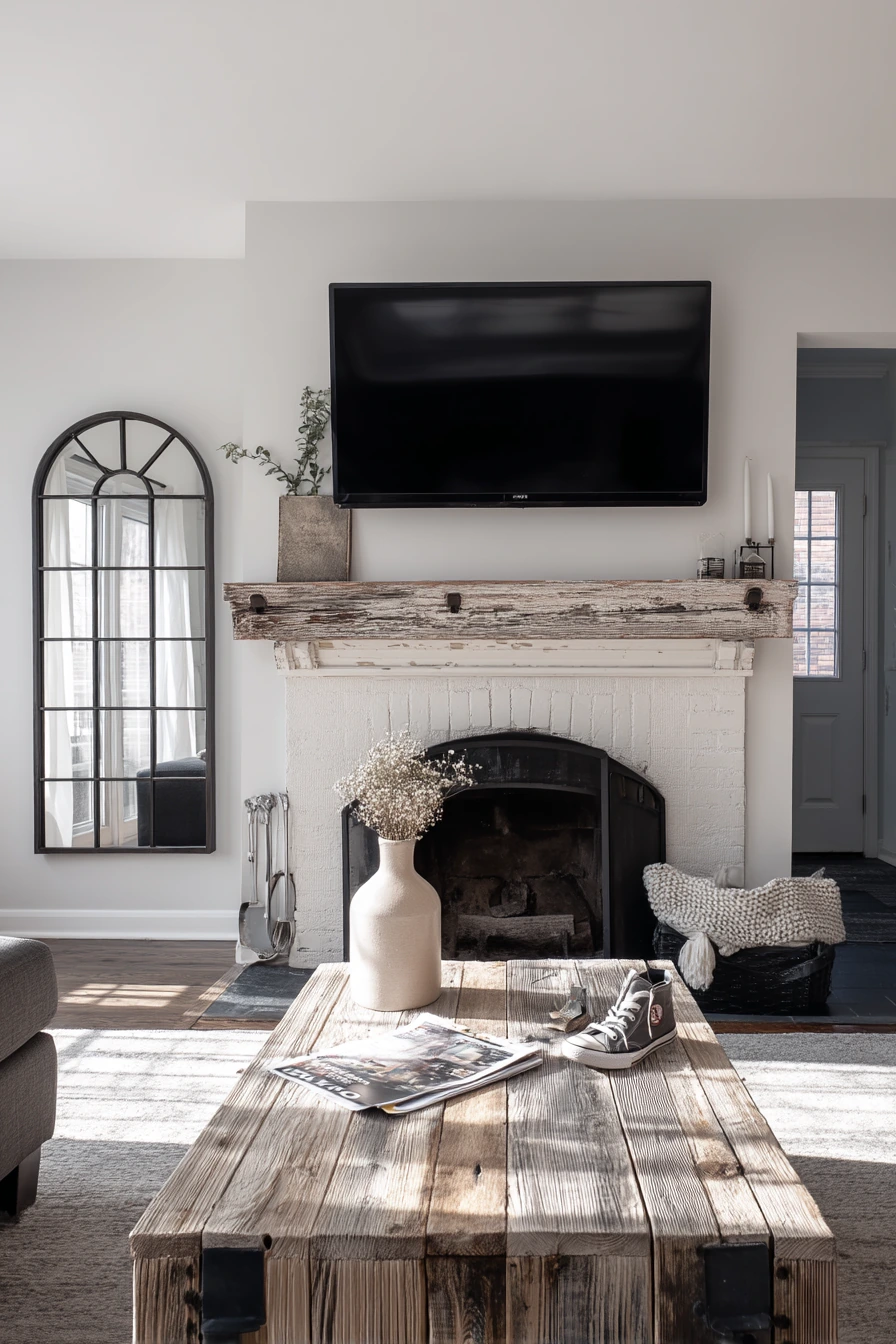 Modern Farmhouse Fireplace Wall