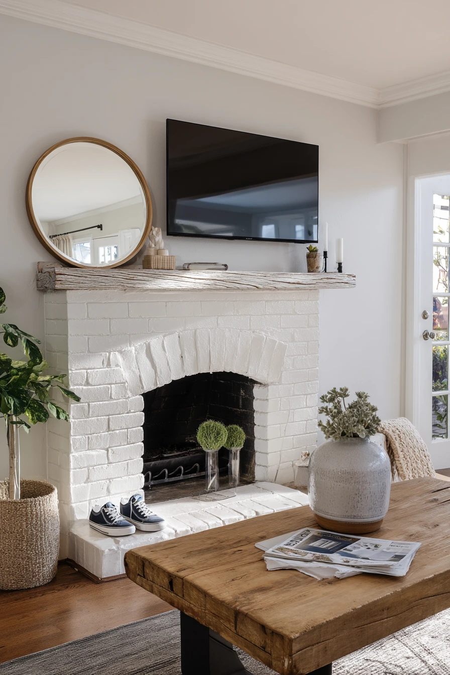 Modern Farmhouse Fireplace Wall