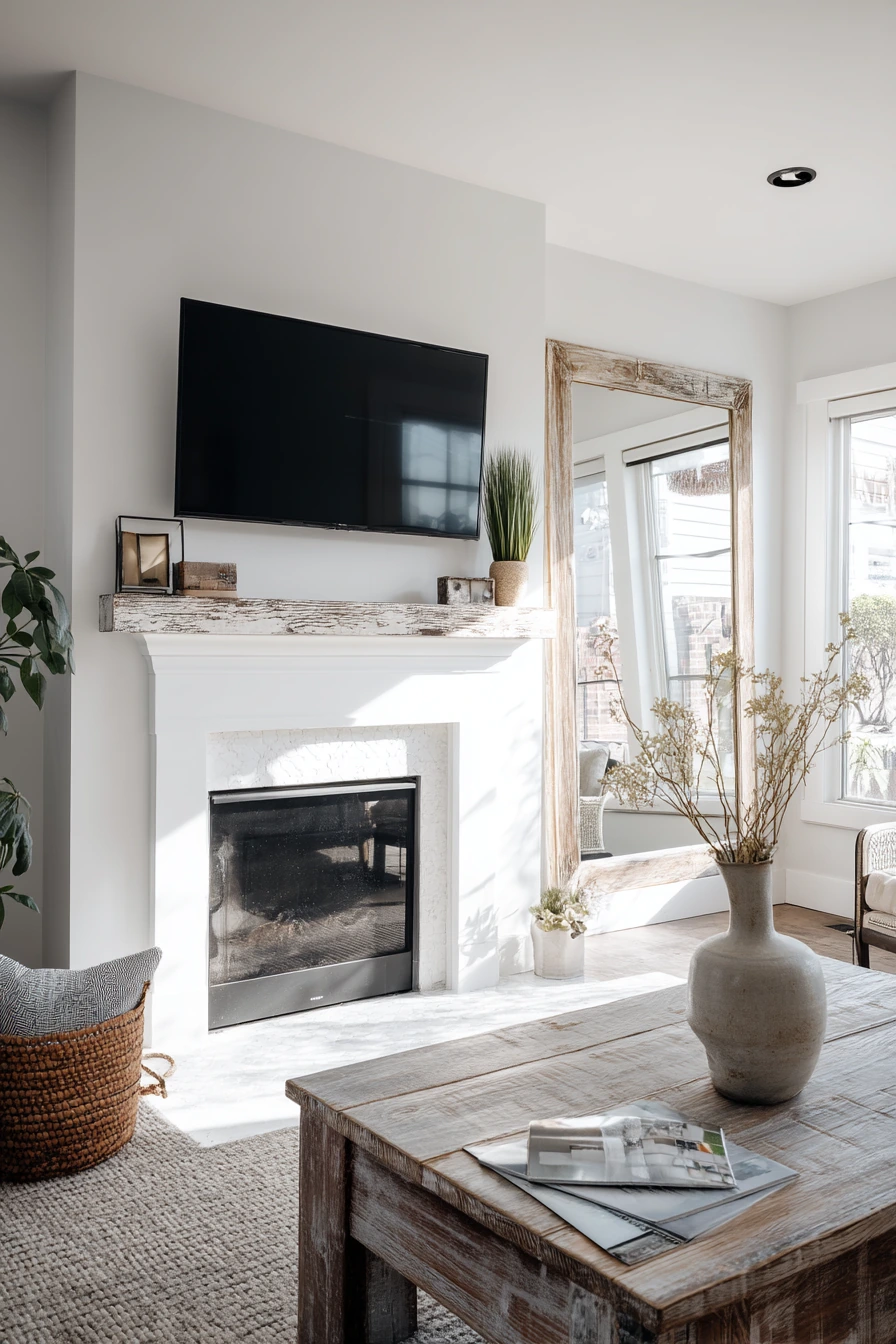 Modern Farmhouse Fireplace Wall
