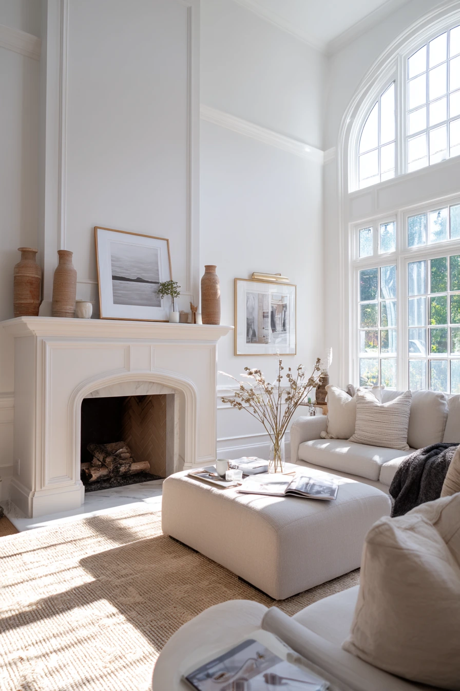 Light-Filled Two-Story Living Room