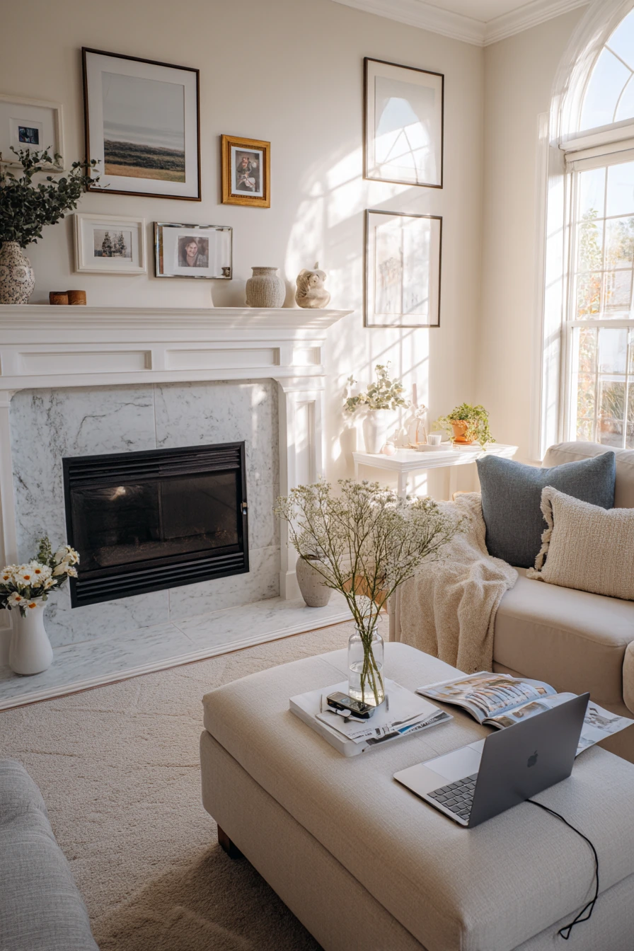 Light-Filled Two-Story Living Room