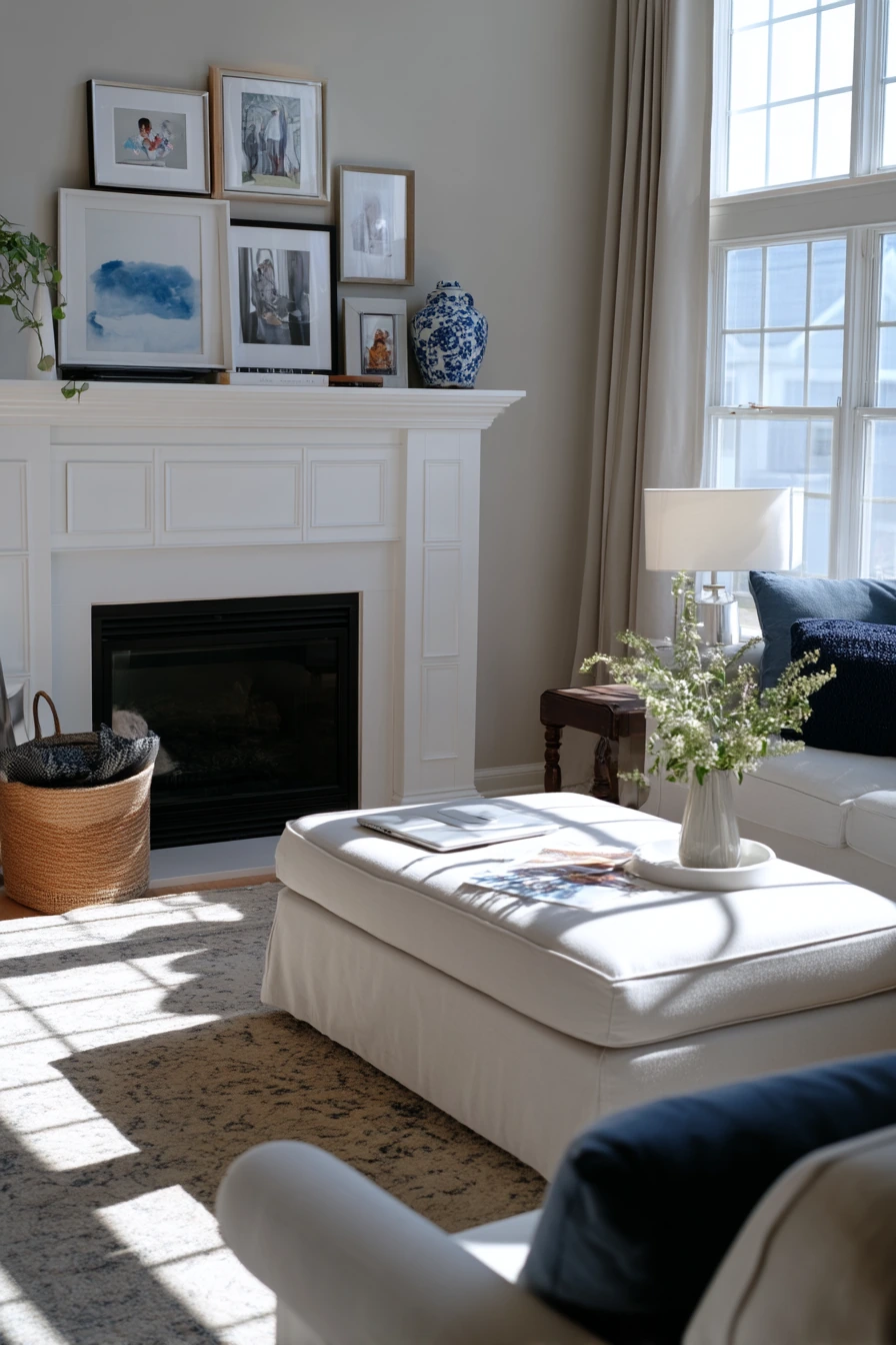 Light-Filled Two-Story Living Room
