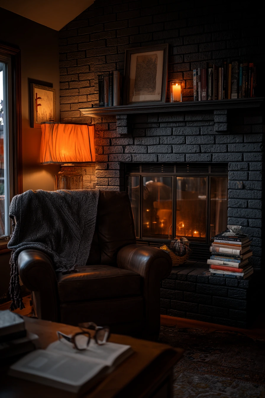 Moody Evening Hearth with Practical Layers