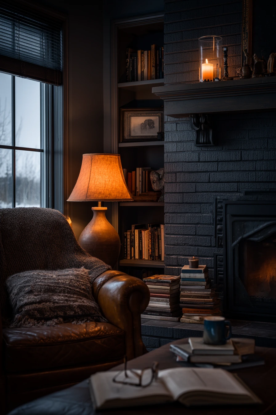 Moody Evening Hearth with Practical Layers