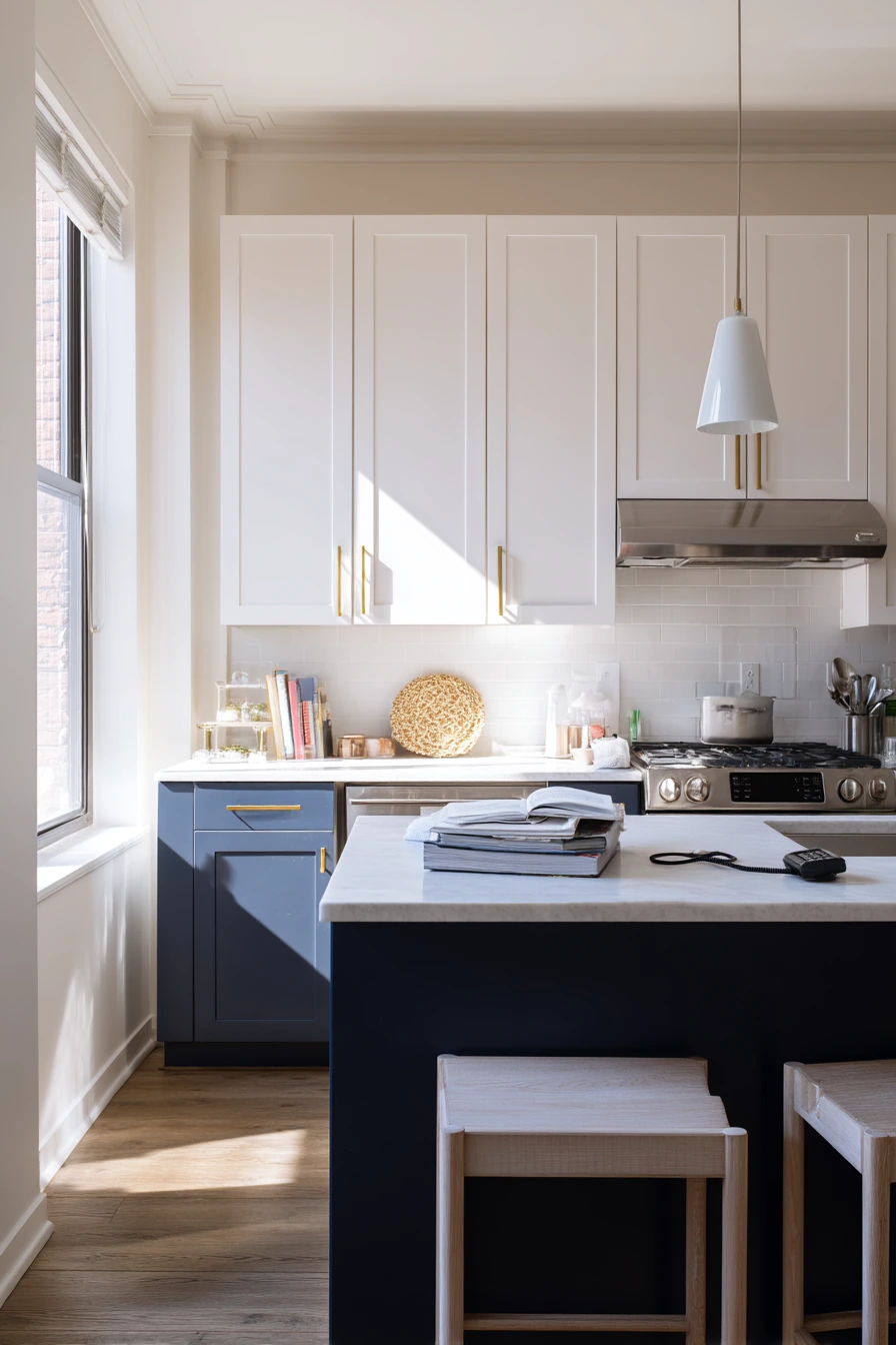 Navy Island, Soft White Perimeter in a Small City Apartment