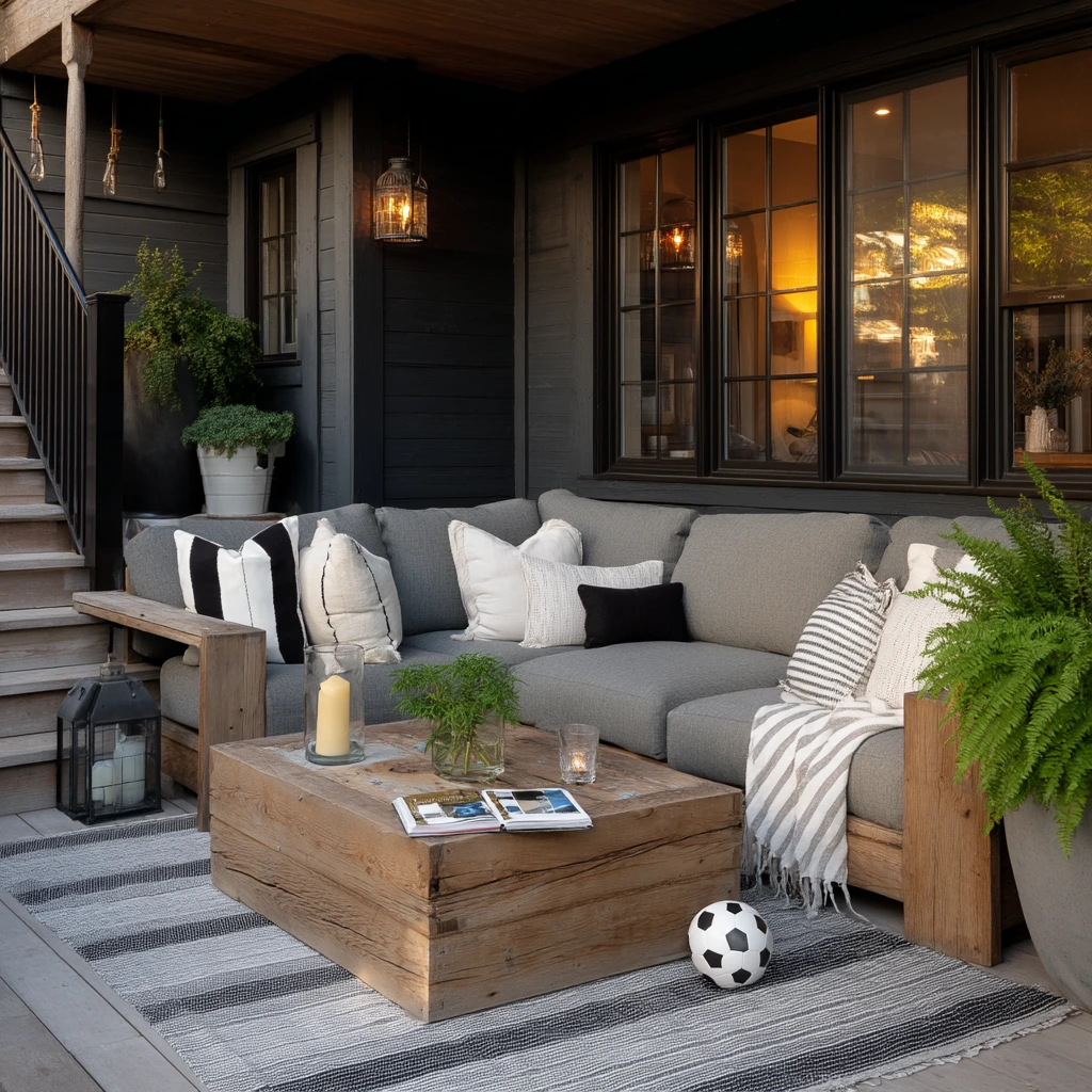 Cozy Covered Under-Deck Lounge