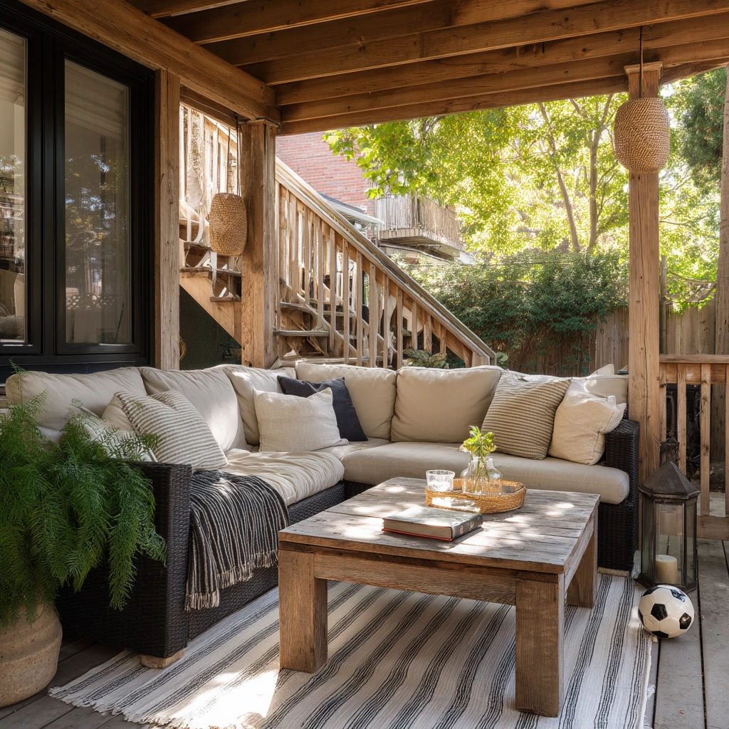 Cozy Covered Under-Deck Lounge