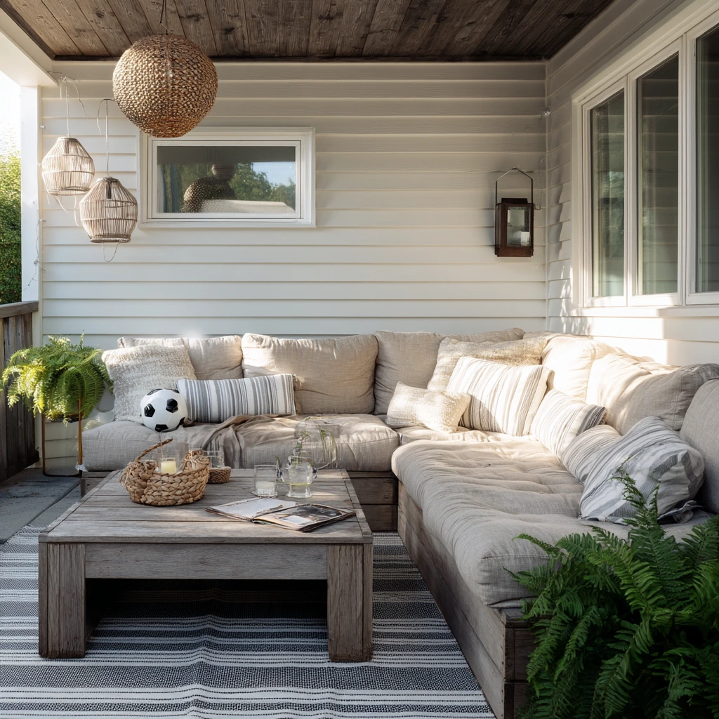 Cozy Covered Under-Deck Lounge