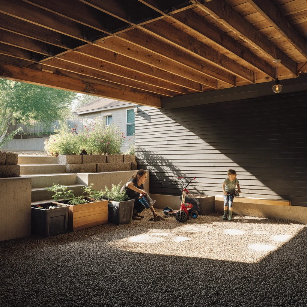 under deck landscaping ideas