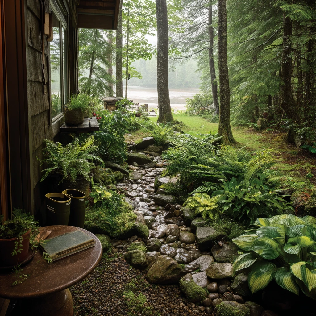 Cozy Rain Garden Nook