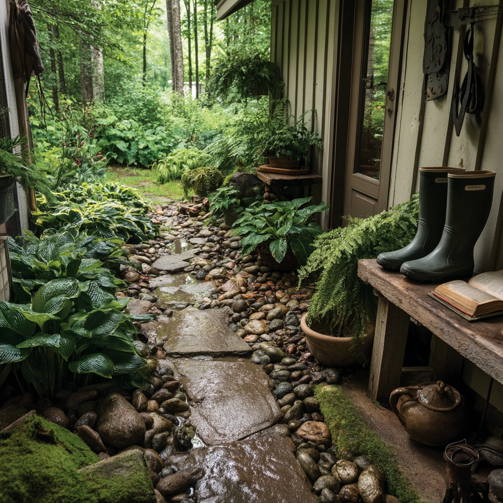 Cozy Rain Garden Nook