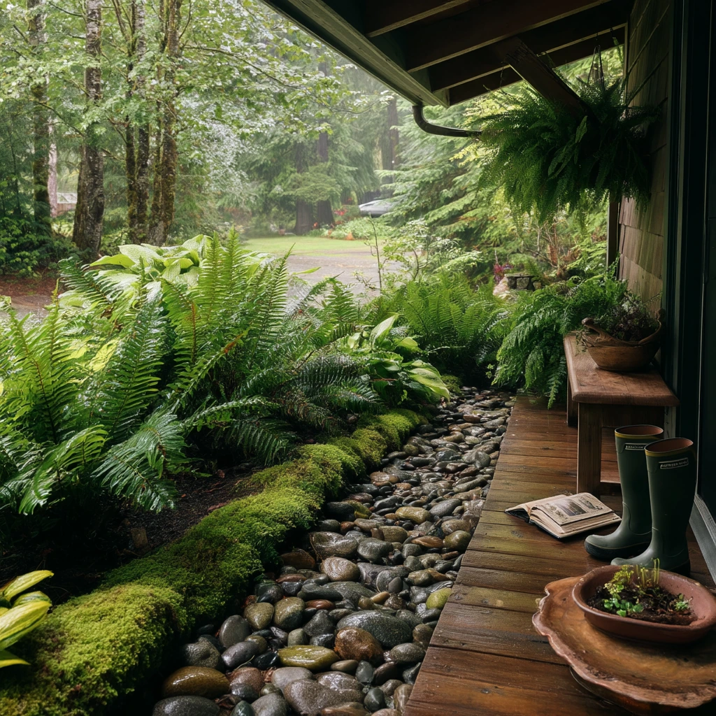 Cozy Rain Garden Nook