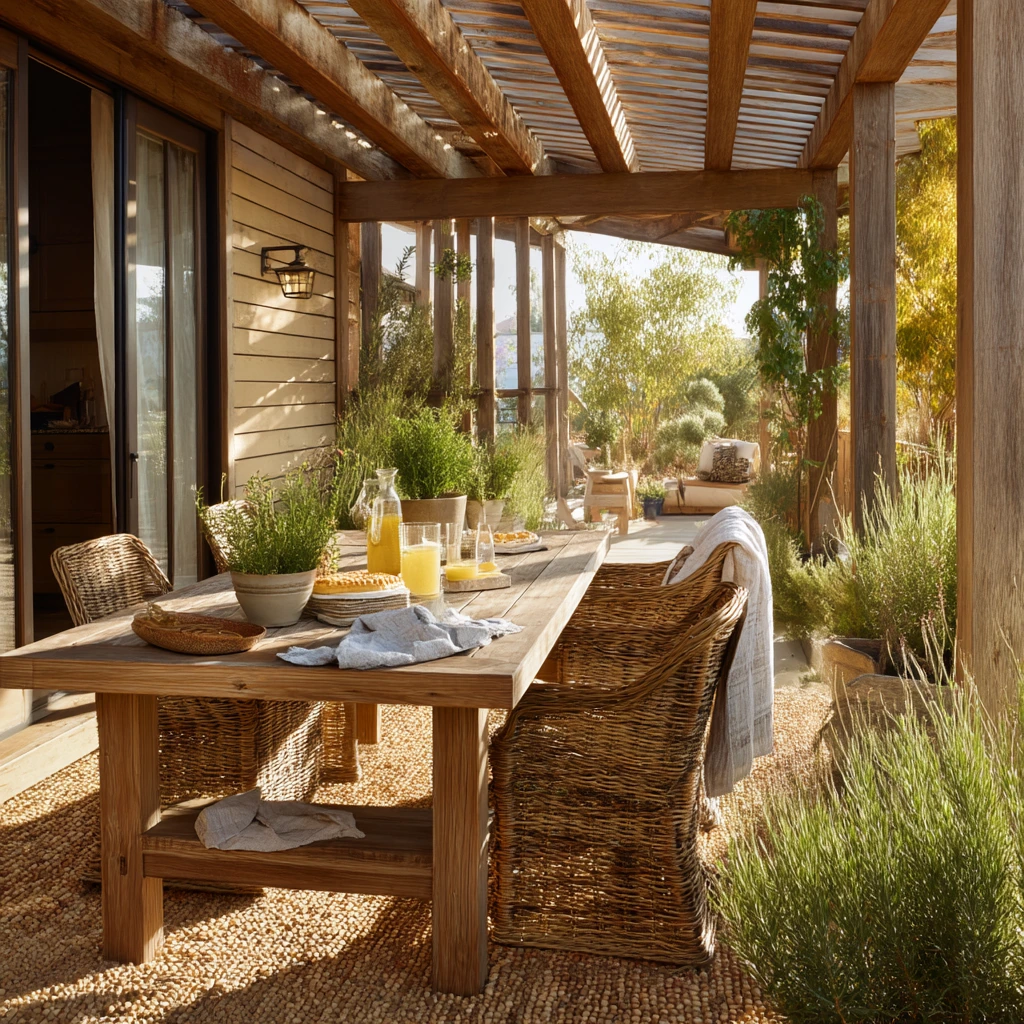 Outdoor Dining Under the Deck