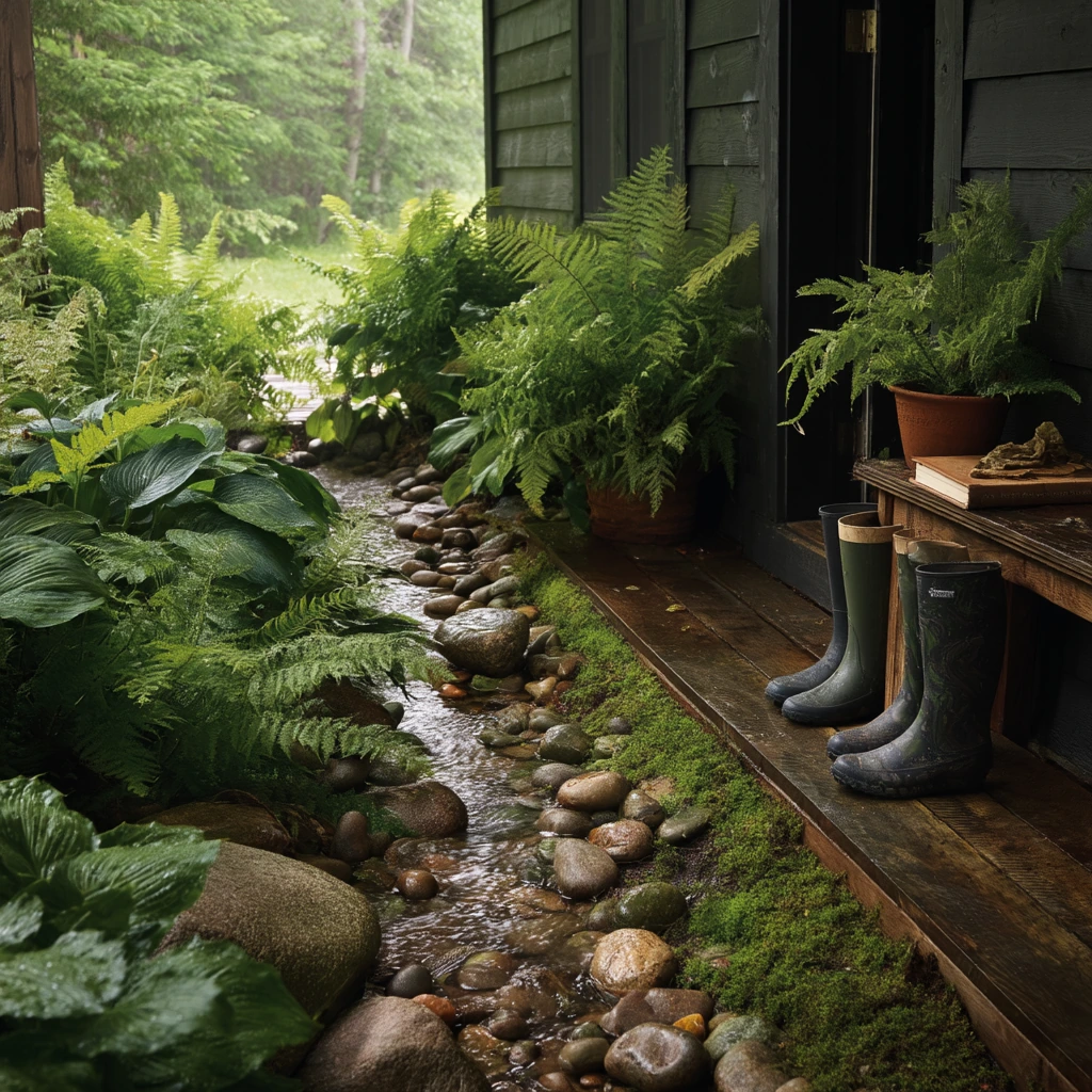 Cozy Rain Garden Nook