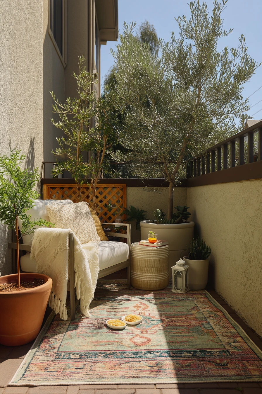 Renter-Friendly Patio Oasis with No-Damage Solutions