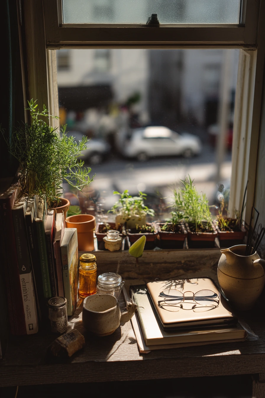 Window Ledge Garden for a Studio Apartment
