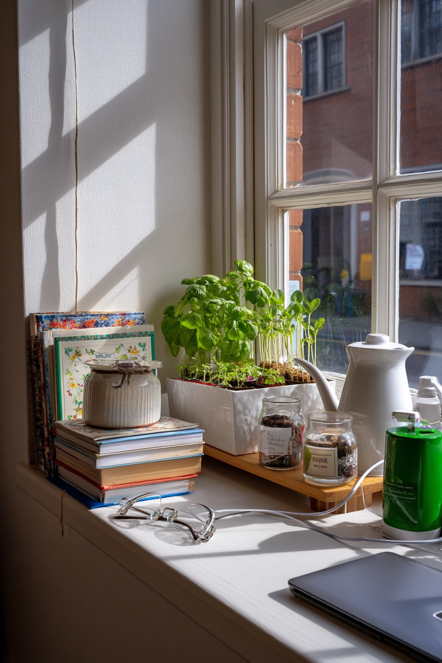 Window Ledge Garden for a Studio Apartment